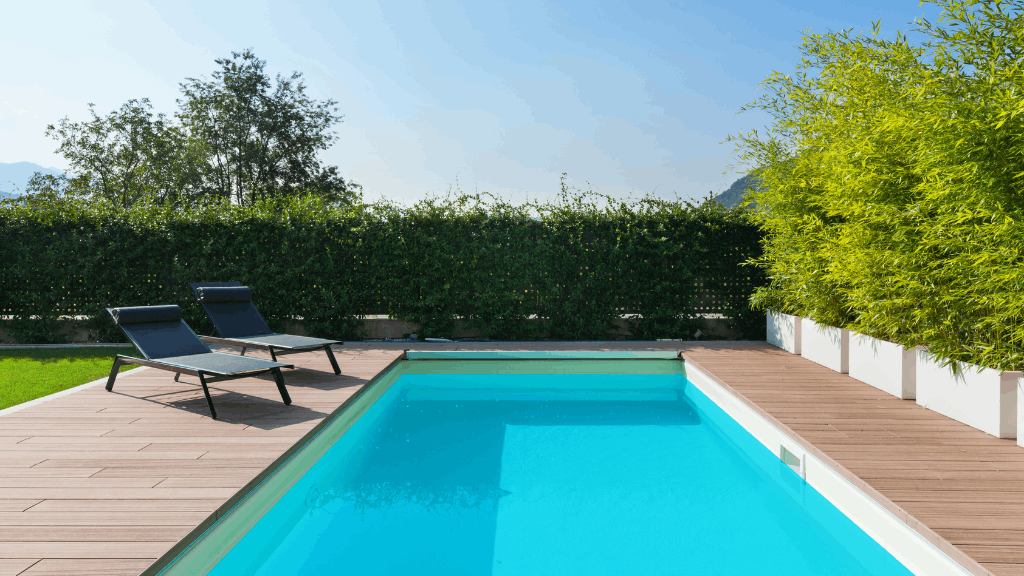 Piscina con buen mantenimiento