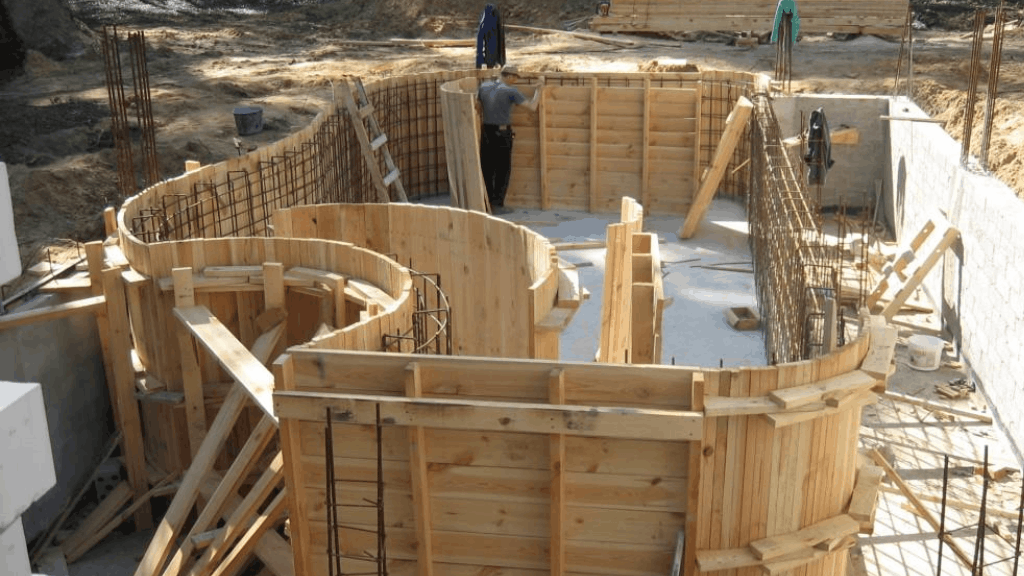 Encofrado de piscina